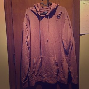 Rue 21 Pink stylish cut hoodie